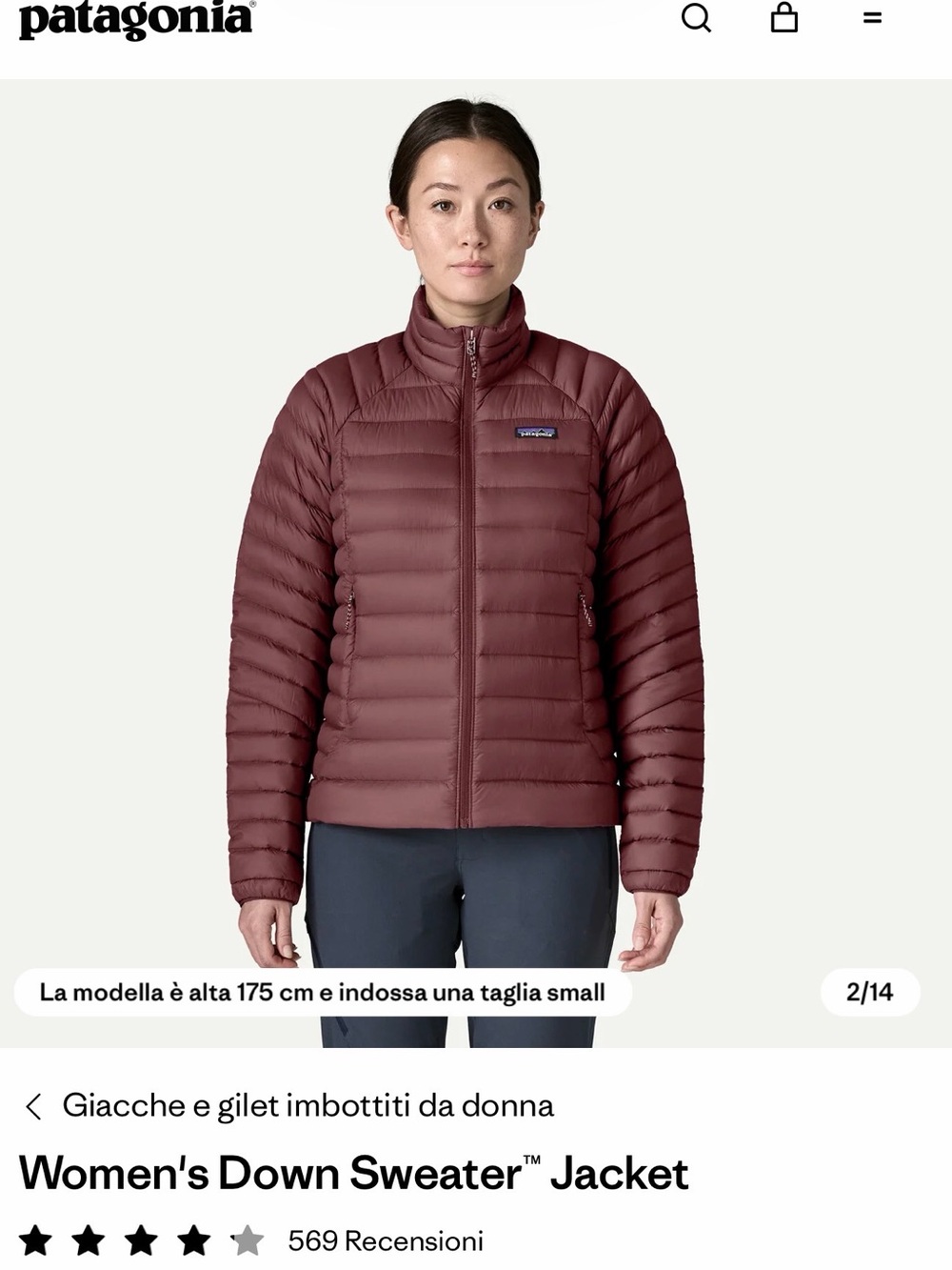 Patagonia Down Sweater Jacket- Women's Raspberry Pink